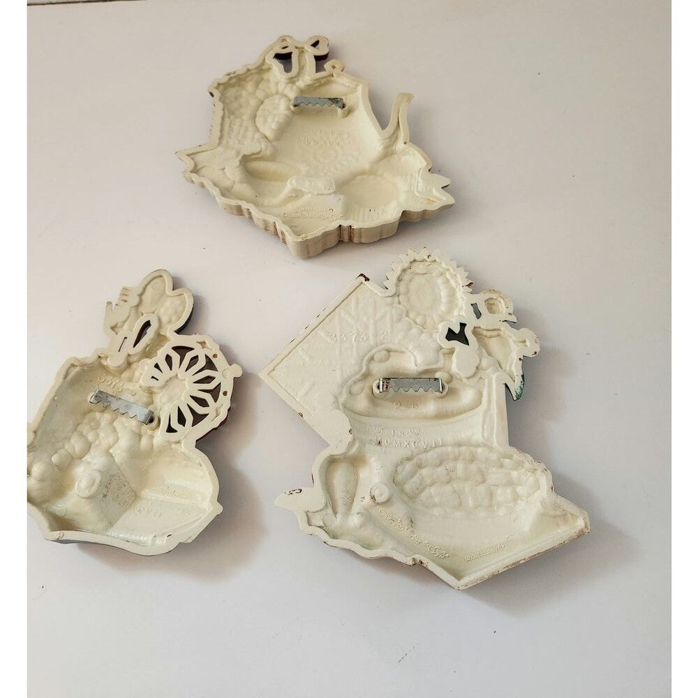 Vintage Home Interiors 1997 Kitchen Wall Art Plaques Set of 3 #3373 COUNTRY BAKE - Picture 2 of 4